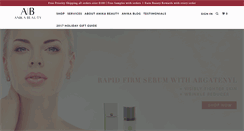 Desktop Screenshot of anikabeauty.com